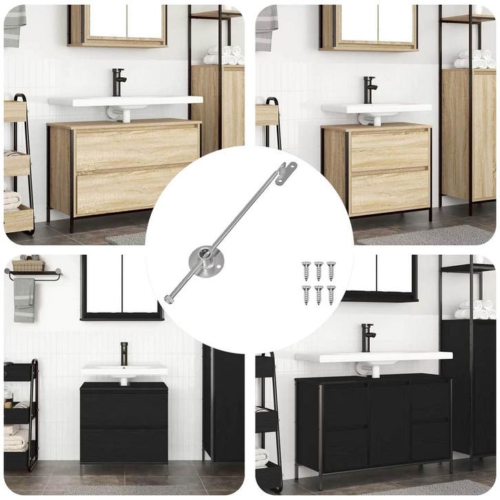 vidaXL Trekstang Scharnier 439 pcs Zilver IJzer, Doe-het-zelf en Verbouw, Overige Doe-het-zelf en Verbouw, Nieuw, Verzenden