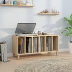 vidaXL Platenkast 100x38x48 cm bewerkt hout sonoma, Verzenden, Nieuw