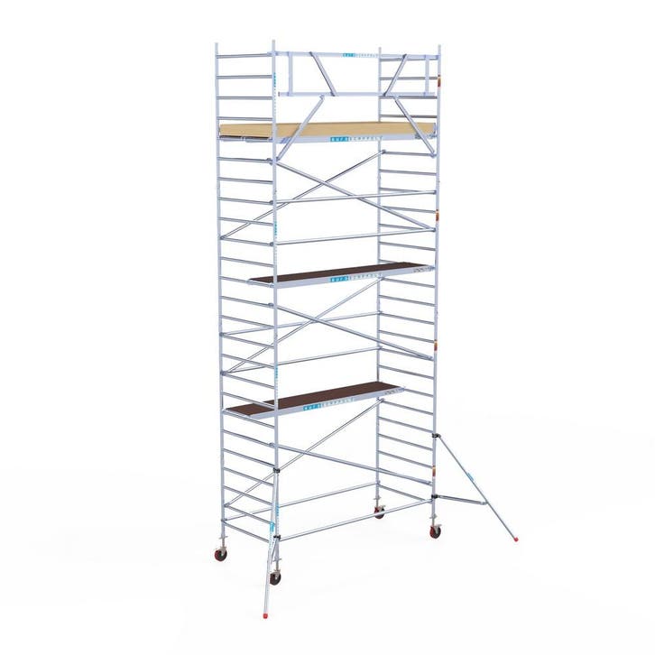 Basic rolsteiger 135 x 10,2m werkhoogte, Doe-het-zelf en Verbouw, Steigers, Rolsteiger of Kamersteiger, Nieuw, 5 meter of hoger