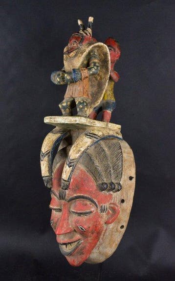 Vreugdemasker van Zaouli - Gouro - Ivoorkust