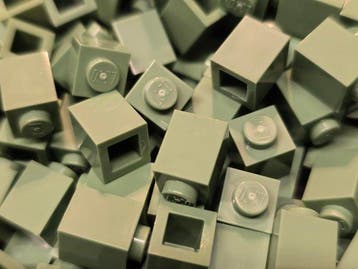 Lego Onderdelen - New Brick 1 x 1 Sand Green 1000pcs, Nieuw