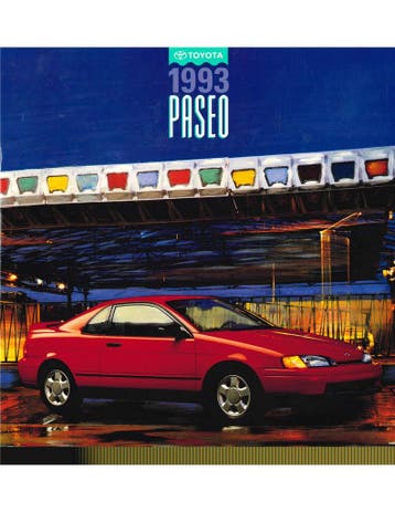 1993 TOYOTA PASEO BROCHURE ENGELS (USA), Nieuw, Toyota, Author