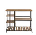 Serveerwagen 5 Planken Industrieel – Metaal en MDF 110×92×45, Verzenden, Nieuw