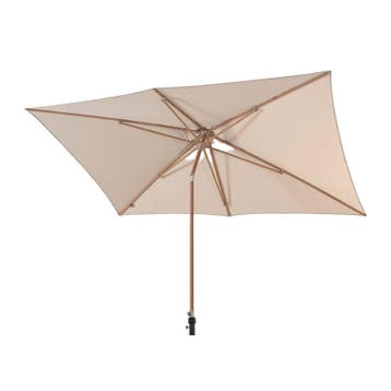 4 Seasons Outdoor Azzurro 200x300cm zand met houtlook frame, Nieuw
