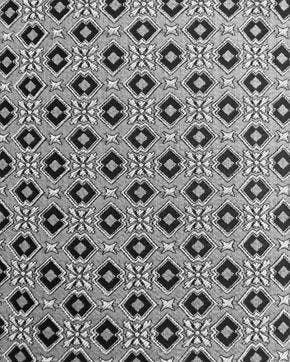 Luxe Jacquard Polyester Zwart/Zilver, Nieuw, Zwart