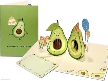 Een Avo Cadeau! Grappige Avocado Verjaardagskaart pop-up..., Verzenden, Nieuw