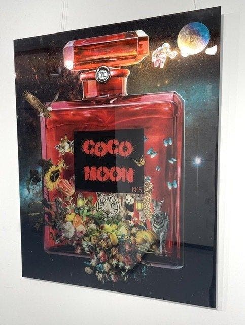Van Apple - Coco Moon - No 5, Antiek en Kunst, Kunst | Schilderijen | Modern
