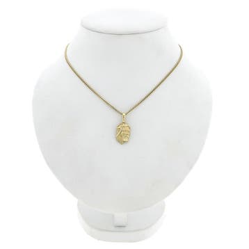 Gouden hanger van Jezus met een doornenkroon, Ophalen of Verzenden, Gebruikt, Goud, Overige merken