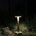 Solar led buitenlamp in RVS - solarlamp met 3 lichtstanden, Tuin en Terras, Buitenverlichting, Verzenden, Minder dan 50 watt, Staande lamp