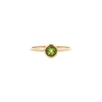 Ring met peridoot 9 karaat* Nieuw, Verzenden, Zo goed als nieuw