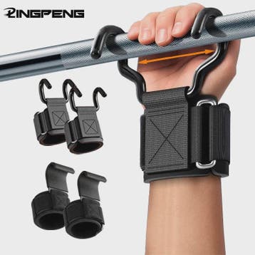Fitness Grip Hooks met Polsbanden - Verbeter je Kracht en Gr, Verzenden, Nieuw