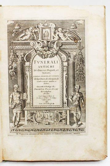 Porcacchi - Funerali Antichi - 1591, Antiek en Kunst