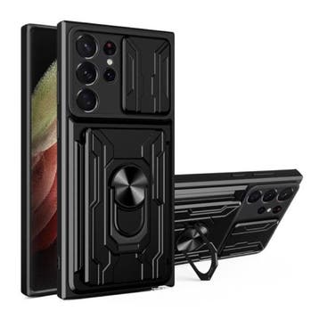 Samsung Galaxy A73 - Card Slot Hoesje met Kickstand en, Verzenden, Nieuw
