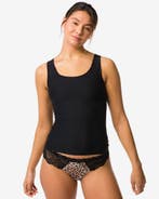 HEMA Dames bh hemd smoothing met ingebouwde cups zwart, Verzenden, Zwart