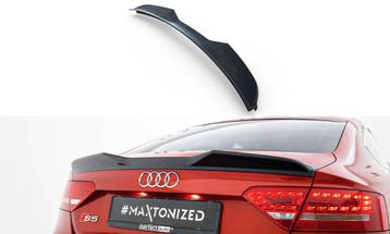 Spoiler Cap 3D Audi A5 Sportback S-Line 8T Facelift Maxton, Ophalen of Verzenden, Nieuw