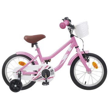 vidaXL Kinderfiets 14 Inch voor 3-5 jaar oud Lichtroze, Verzenden, Nieuw