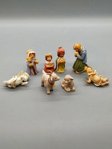 Goebel - Limpke Krippenfiguren Set 8-teilig – Porzellan