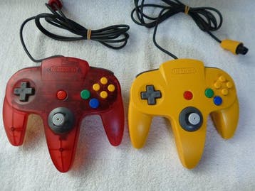 Nintendo - N64 - Nintendo 64 Controller Clear Red & Yellow, Spelcomputers en Games, Nieuw