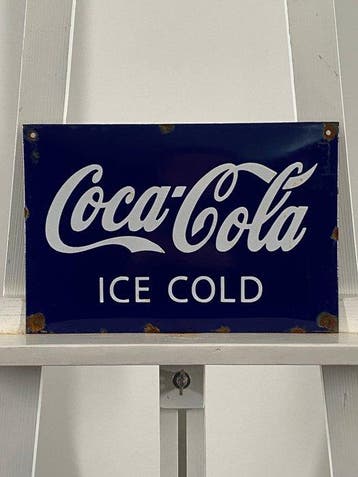 Coca-Cola - Emaille plaat - 30x20cm - Gemaakt van een dikke