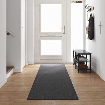 vidaXL Tapijt Loper Donkergrijs 80 x 500 cm 100%, Verzenden, Nieuw