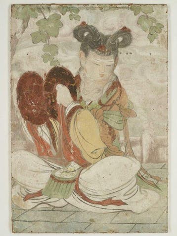 China (Overgangsdynastie Yuan - Ming-dynastie) Gips Museaal