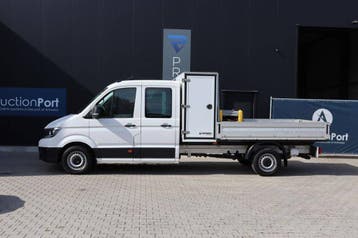 Veiling: Platte laadbak (vrachtwagen) Volkswagen Crafter Die, Overige merken, Wit, BTW verrekenbaar, Handgeschakeld