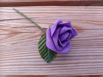 Corsage Simply KP Lila met blaadje Maatwerk, Ophalen of Verzenden, Nieuw