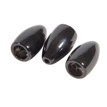 Ultimate Tungsten Bullet Weight Black 5.3g 3pcs, Verzenden, Nieuw, Vislijn