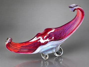 Schaal - Opaline glas, Antiek en Kunst