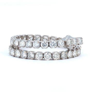 Zonder minimumprijs - Armband - 14 karaat Witgoud - 11.90ct., Nieuw
