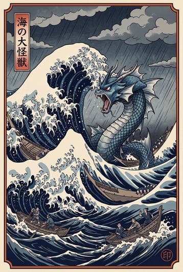 MEDSAN - Gyarados × La Grande Vague () - UNIQUE WORK