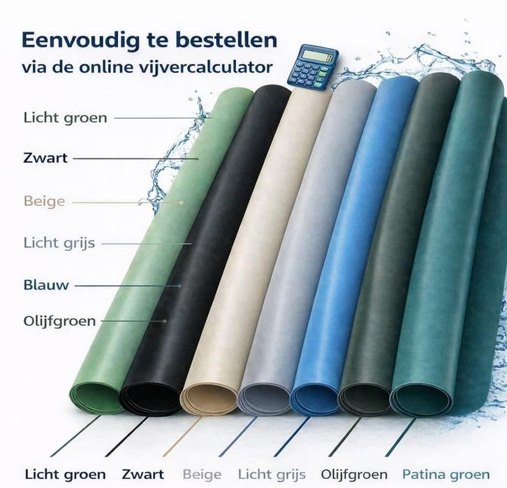 PVC Vijverfolie -Goedkoop !! Verschillende kleuren en  maten, Tuin en Terras, Vijvers, Nieuw