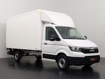 MAN TGE 140PK Bakwagen+Laadklep | Dakspoiler, Stof, Gebruikt, Euro 6, MAN