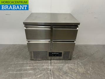 RVS Ecofrost Koelwerkbank 4 Laden 90 cm 230V Horeca, Ophalen of Verzenden, Gebruikt