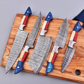 Keukenmes - Chefs knife - Handgemaakte geforgeerde messen,