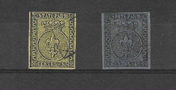 Italiaanse oude staten - Parma - Cent. 5 geel-oranje - cent., Gestempeld