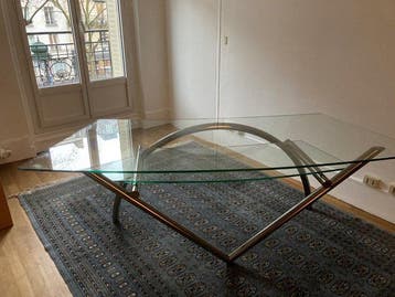 Roche Bobois - Bureau - Glas, Staal, Antiek en Kunst