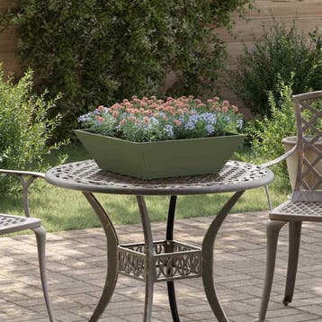 vidaXL Plantenbak 5 st Olijfgroen 50 x 50 x 15 cm, Minder dan 30 cm, Verzenden, Minder dan 60 cm, Nieuw