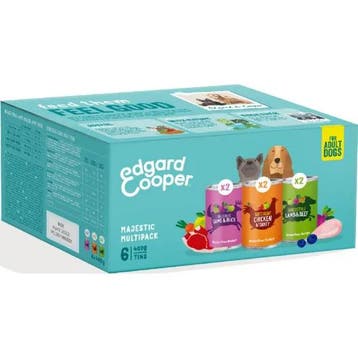 Edgard & Cooper hond Multipack Kip, Wild, Lam 6 x 400gr, Verzenden, Nieuw