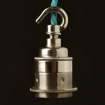 Fitting Hook Nikkel E27, Nieuw
