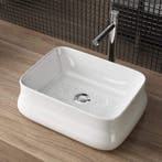 Wastafel Wit 46x36 | 42% Korting | Keramiek, Minder dan 50 cm, Nieuw, Ophalen of Verzenden, Minder dan 100 cm