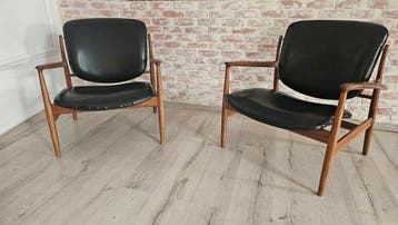 France & Son - Finn Juhl - Fauteuil (2) - Teak, Antiek en Kunst