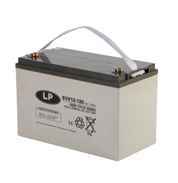 Landport (LP) AGM-GEL-Carbon accu EVX12-120 Deep Cycle 12 v, Caravans en Kamperen, Ophalen of Verzenden, Nieuw