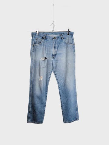 Wrangler Jeans Heren maat W39 Blauw Vintage, Blauw, Wrangler, Overige jeansmaten, Ophalen of Verzenden