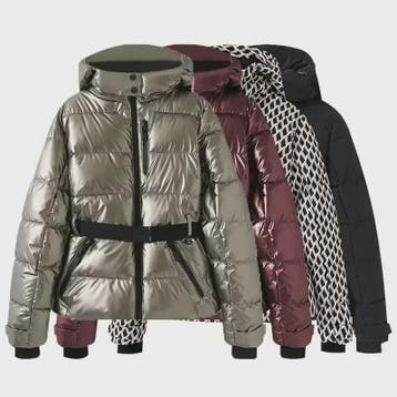 Dames Winter Parka Jas met Capuchon, Hoge Taille en Riem - W, Verzenden, Nieuw