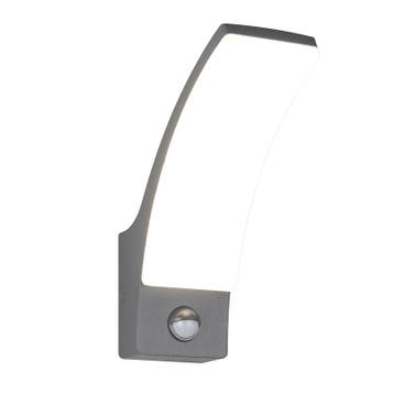 Antraciete buiten wandlamp met bewegingssensor modern,, Ophalen of Verzenden, Nieuw, Aluminium, Wandlamp