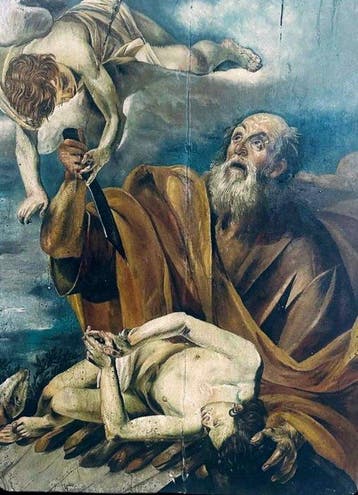 Scuola italiana (XIX-XX) - Il sacrificio di Isacco - NO