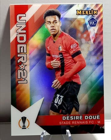 2022/23 Topps Merlin Chrome UEFA, Chrome UCC Desire Doue, Nieuw