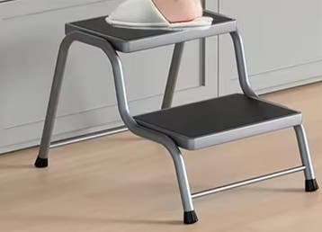 2-Traps Metalen Opstapkruk – Antislip, Sterk & Multifunction, Verzenden, Nieuw