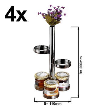 GGM Gastro | (4 stuks) Etagère - RVS - rond - Ø110mm - |, Zakelijke goederen, Horeca | Keukenapparatuur, Verzenden, Nieuw in verpakking